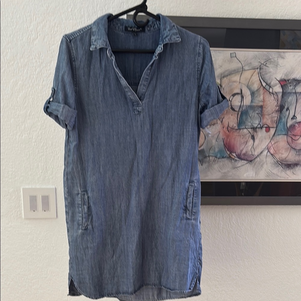 Blue Denim Shirt Dress